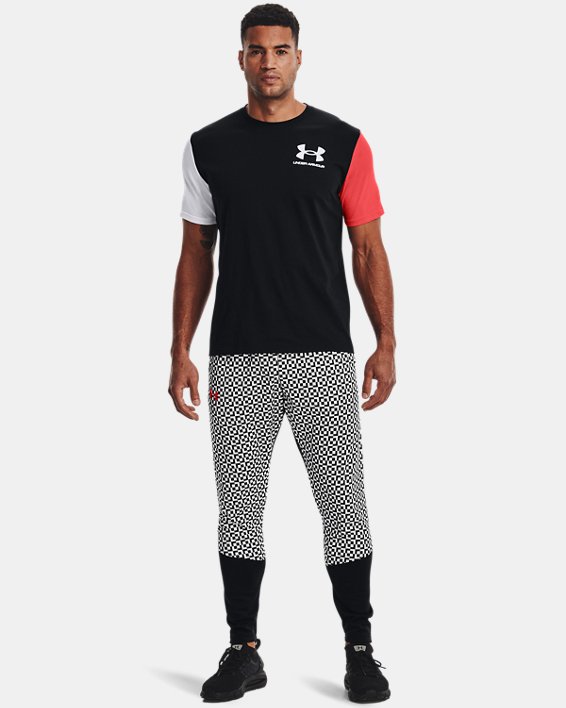 Pantalon UA Storm Armour Fleece® Geo pour homme, Black, pdpMainDesktop image number 2